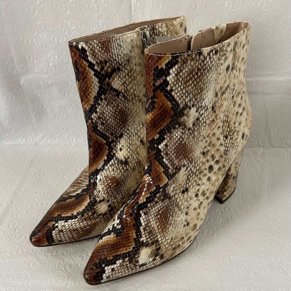 Snakeskin Ankle Boots